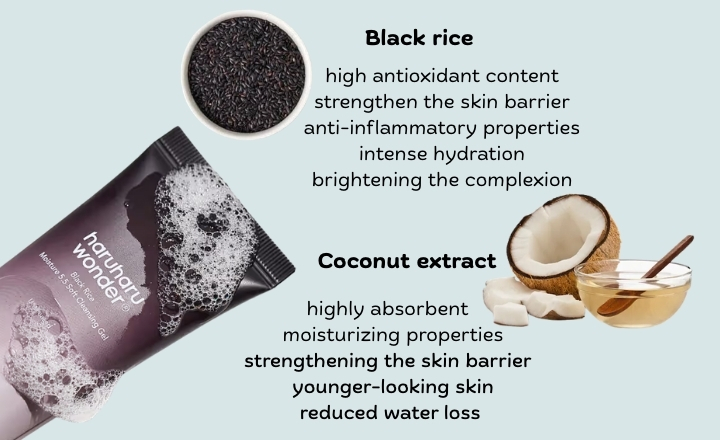 Haruharu Wonder Black Rice Moisture 5.5 Soft Cleansing Gel
