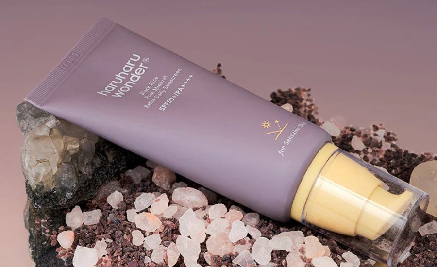 Haruharu Wonder Black Rice Mineral Relief Daily Sunscreen.