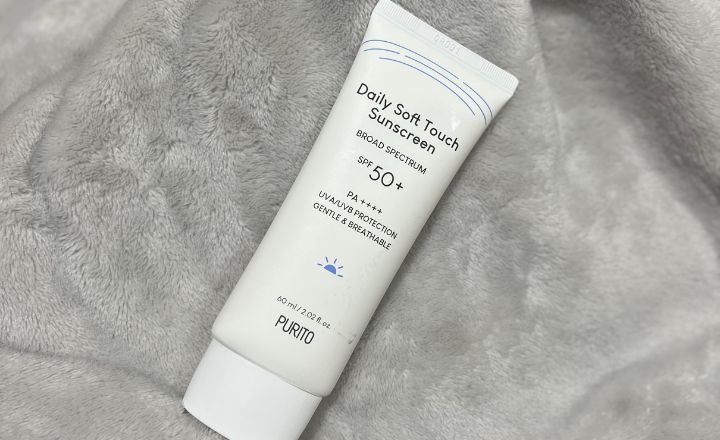 Purito Soft Touch sunscreen - before