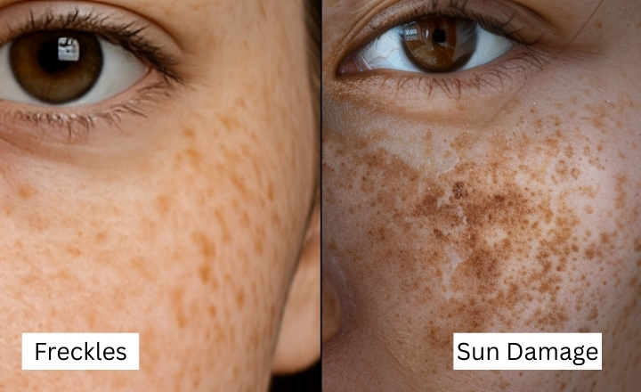 Freckles vs. Sun Damage – What’s the Difference?